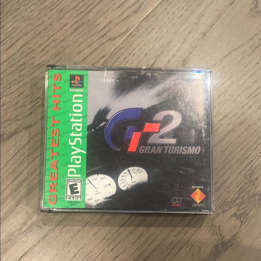 Sony Black PlayStation Video Game Gran Turismo 2